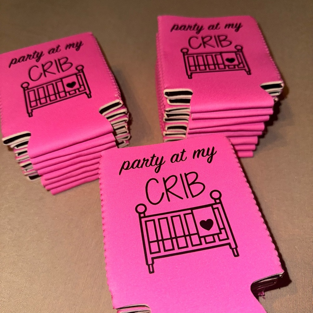 Baby shower koozies